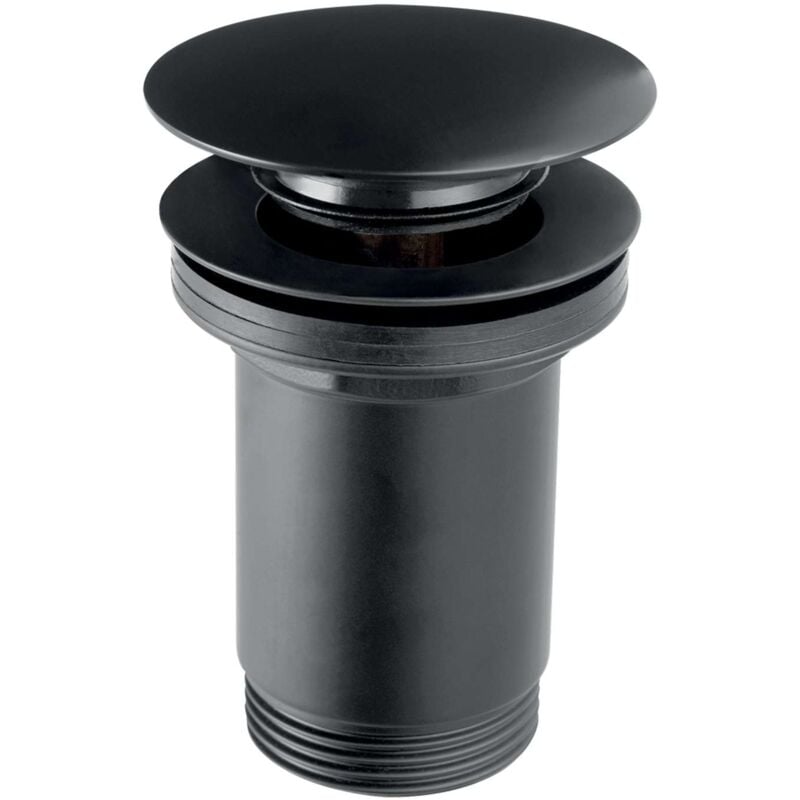 foto del prodotto novaservis accessori scarico per lavabo richiudibile con troppopieno, nero s285 bl b