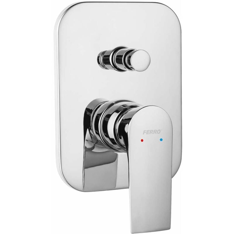foto del prodotto novaservis ferro algeo square miscelatore ad incasso per vasca da bagno, con corpo incasso, cromo 82050r,0
