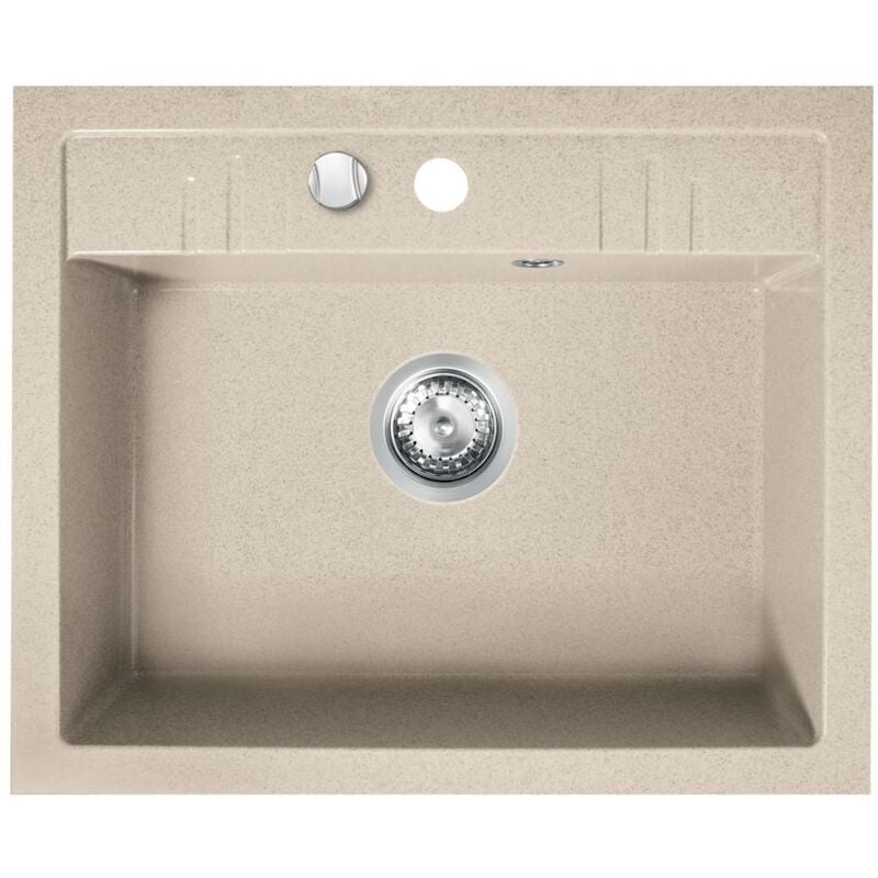 foto del prodotto novaservis lavelli lavello in granito 58x48 cm, sabbia drgm1 48 58sa