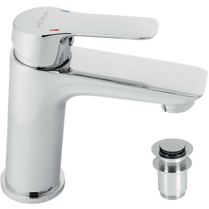 foto del prodotto novaservis metalia 54 miscelatore per lavabo con piletta clickclack, eco, cromo 54002,0