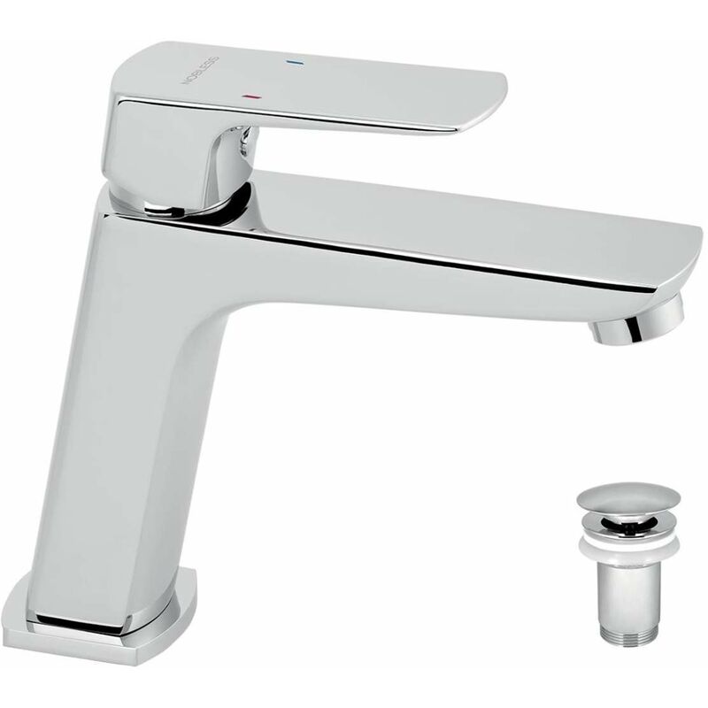 foto del prodotto novaservis nobless ego miscelatore da lavabo, con sistema di scarico, cromo 43003,0