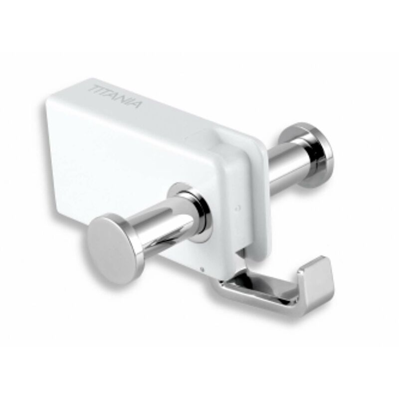 foto del prodotto novaservis titania yacore gancio doppio, acciaio inox 65556,4
