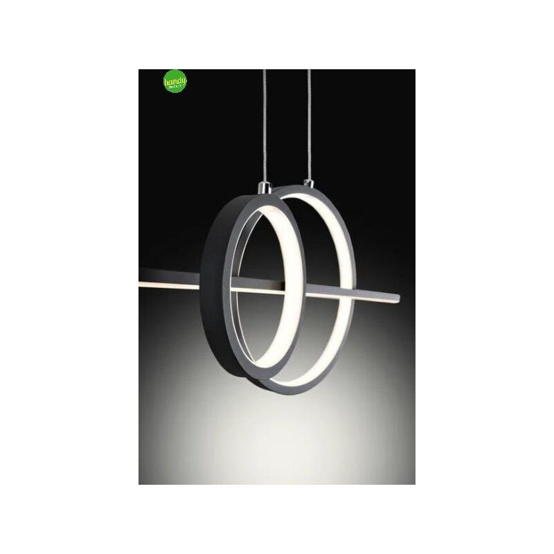 foto del prodotto novecento lampadario sospeso leslie bianco 36w 4000k 2000lumen