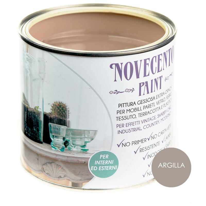 foto del prodotto novecento paint tinta pastello 500ml argilla