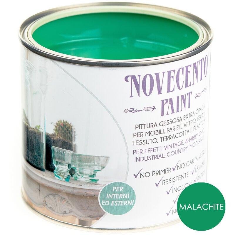 foto del prodotto novecento paint tinta pastello 500ml malachite