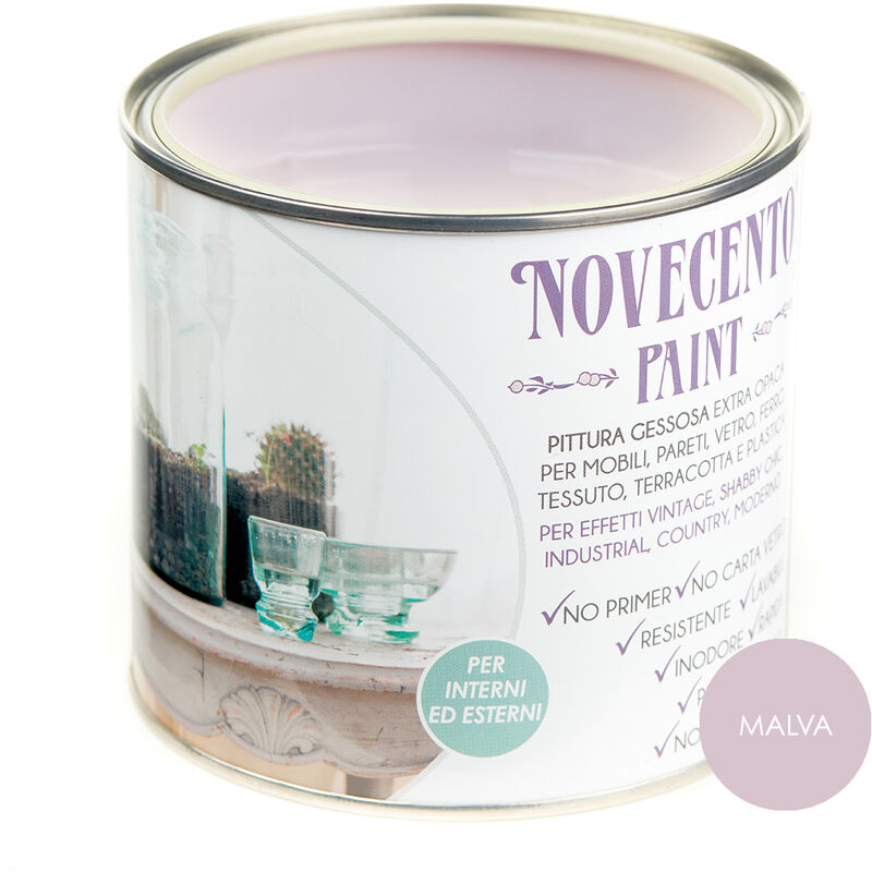 foto del prodotto novecento paint tinta pastello 500ml malva