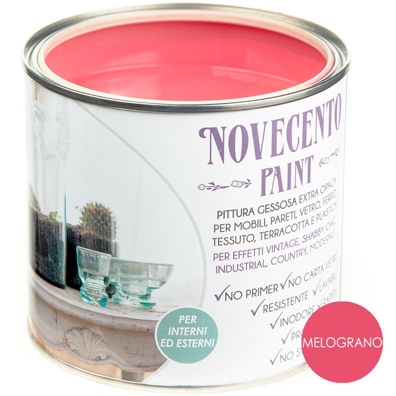 foto del prodotto novecento paint tinta pastello 500ml melograno