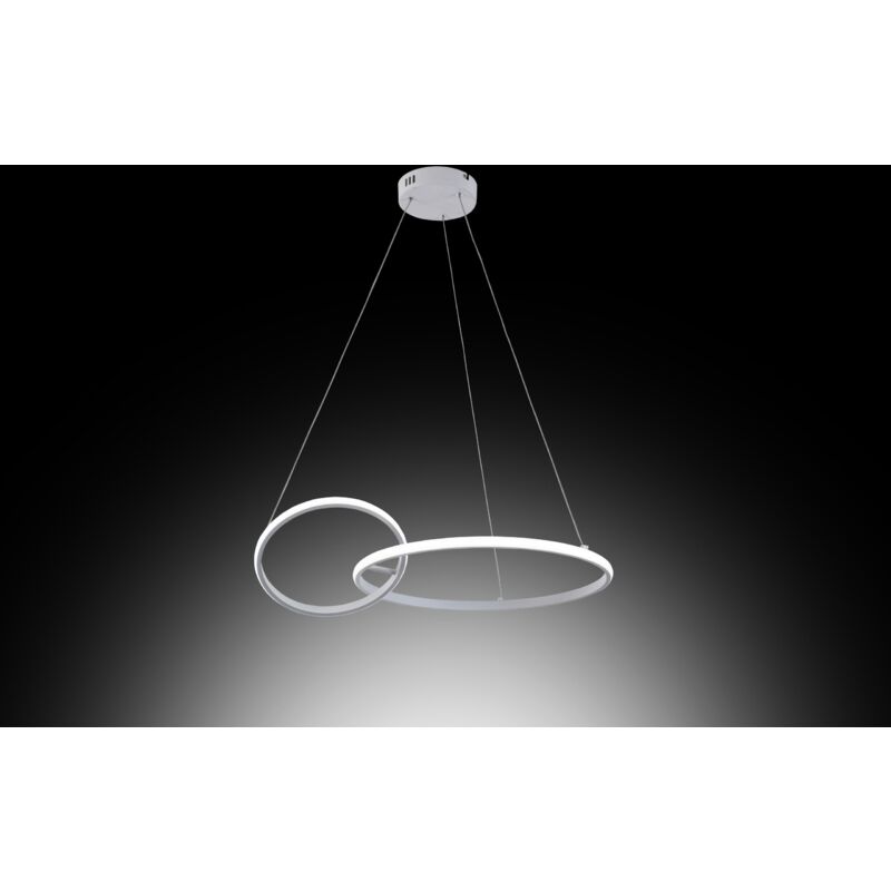 foto del prodotto novecento sospensione kara bianco led 36w l60