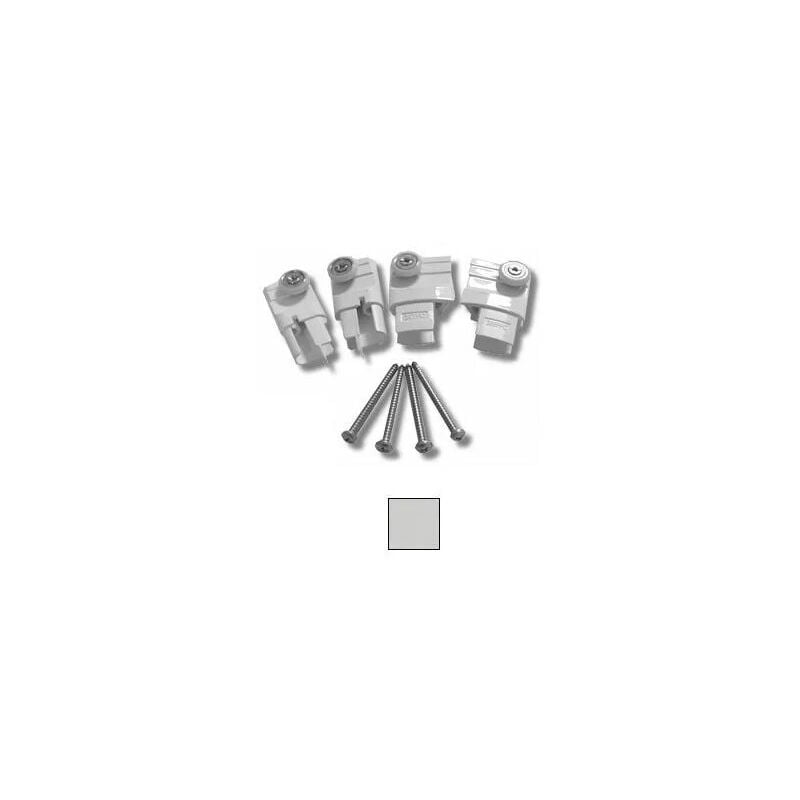 foto del prodotto novellini kit di cuscinetti con staffe lunes 2p, 2a cromo