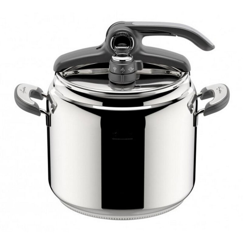 foto del prodotto novia vitamin lagoeasy up pentola a pressione 9 l in acciaio inox 18 10 24 cm, pentola induzione e gas, coperchio con apertura facilitata, inclusi