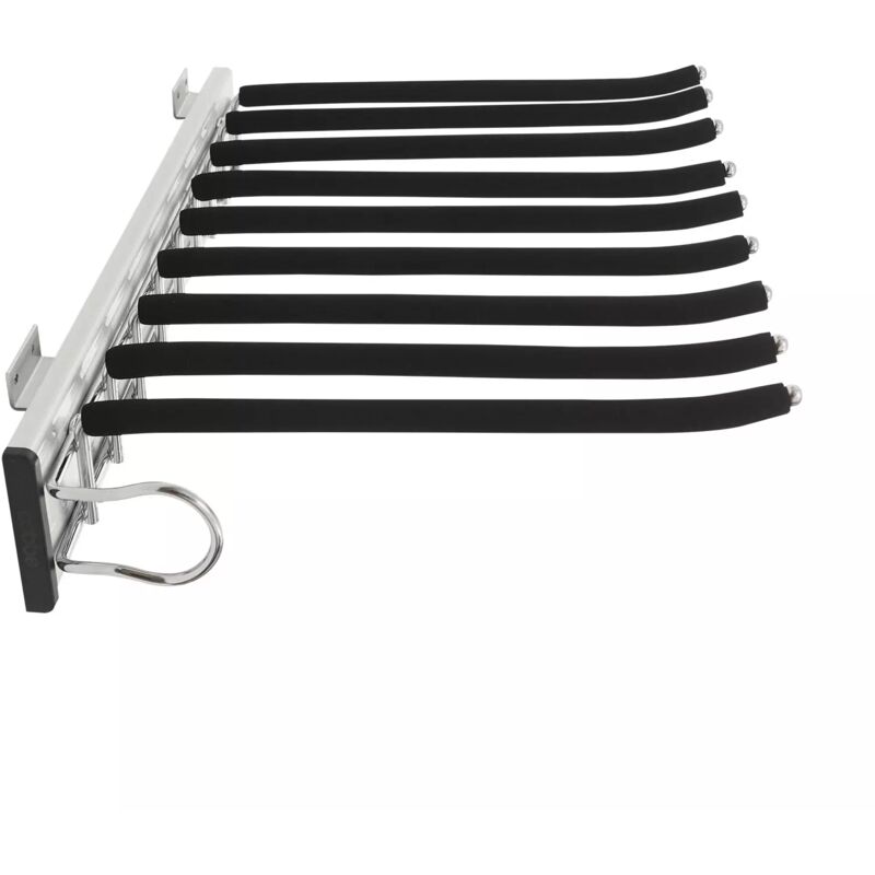 foto del prodotto novit estensibile per pantaloni, gancio per pantaloni, accessorio estensibile, accessorio per armadio, porta pantaloni, gancio per pantaloni,