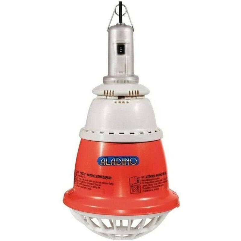 foto del prodotto novital - riflettore aladino con variatore per lampada e27 infrarossi per riscaldamento
