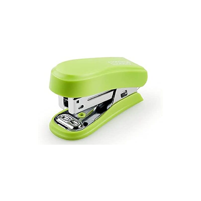 foto del prodotto novus mini cucitrice compatta fino a 12 fogli pinzatura chiusa e aperta incl. 320 punti colore verde