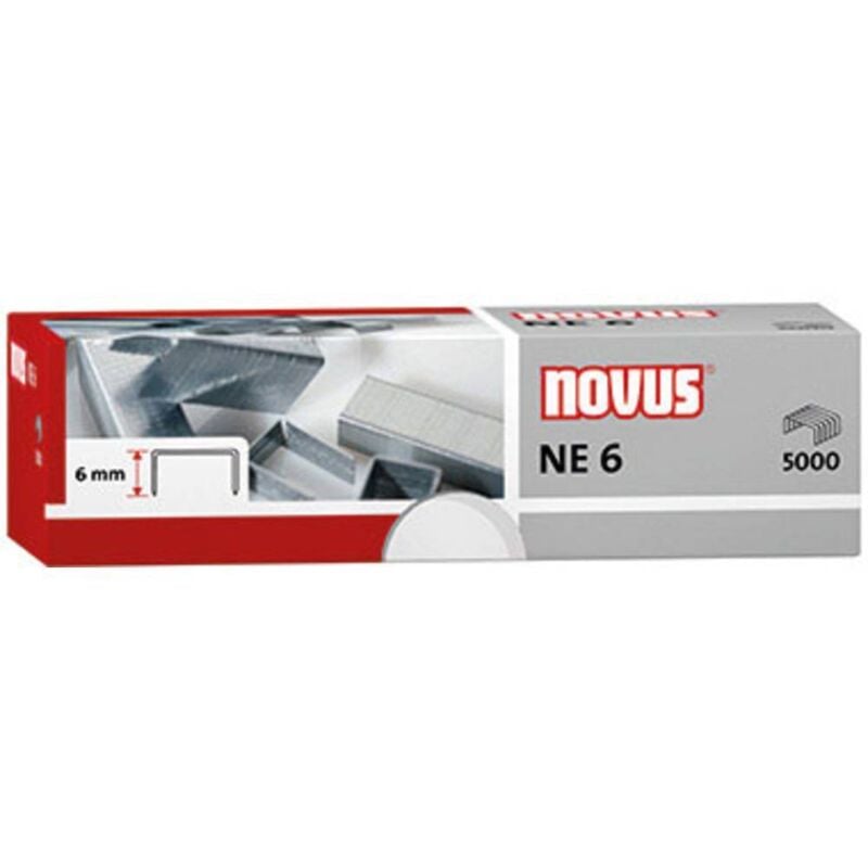 foto del prodotto novus office 042-0001 tipo (punti metallici) ne 6 punti metallici 5000 pz. capacità di impilatura 25 fogli (80 g/m )