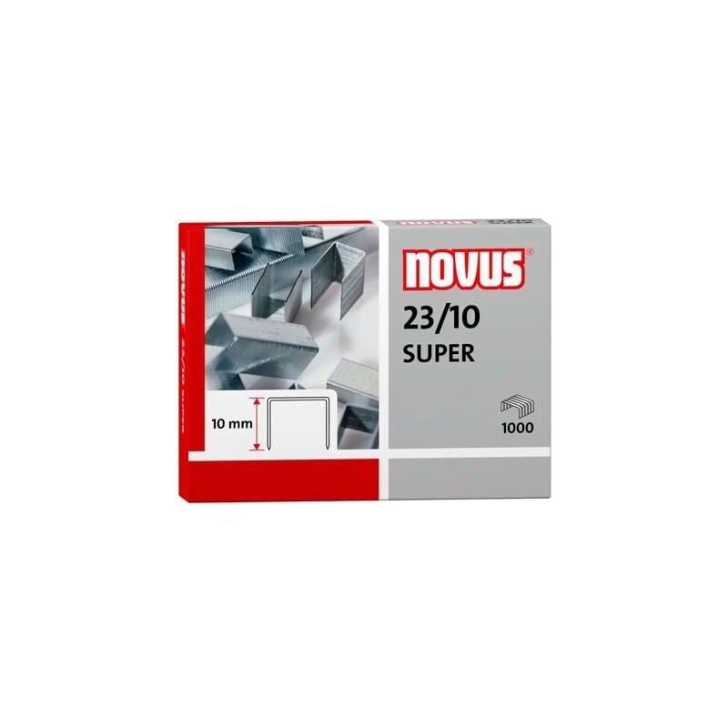 foto del prodotto novus punti metallici 23 10 super per cucitrici dede 1000 scatole di spessore dede zincato