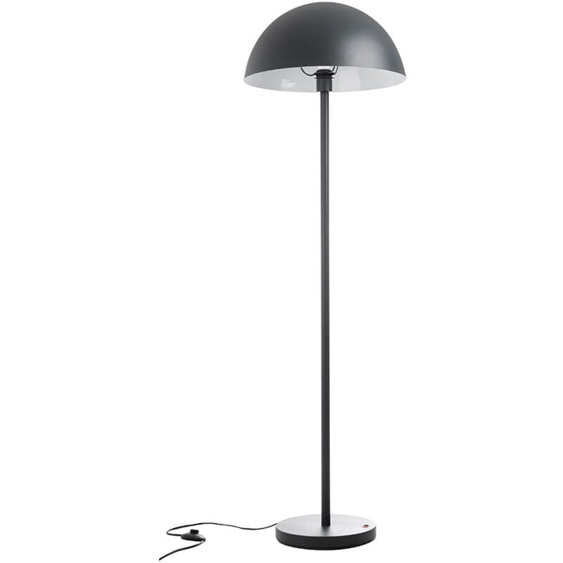 foto del prodotto nowa lampada da terra lampada da soggiorno grigio scuro lampada da terra moderna, alluminio, 1x attacco e27, dxh 45x145 cm