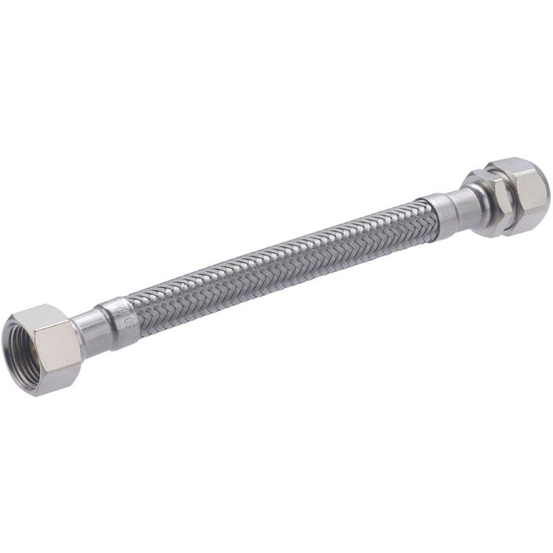 foto del prodotto noyon thiebault - flessibile in acciaio inox bicono 12 - femmina 12x17, lunghezza 15 cm - dn8 qtà 1