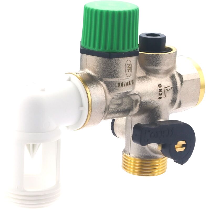 foto del prodotto noyon thiebault gruppo di sicurezza nf a gomito, sede in teflon anticalcare, mf20x27