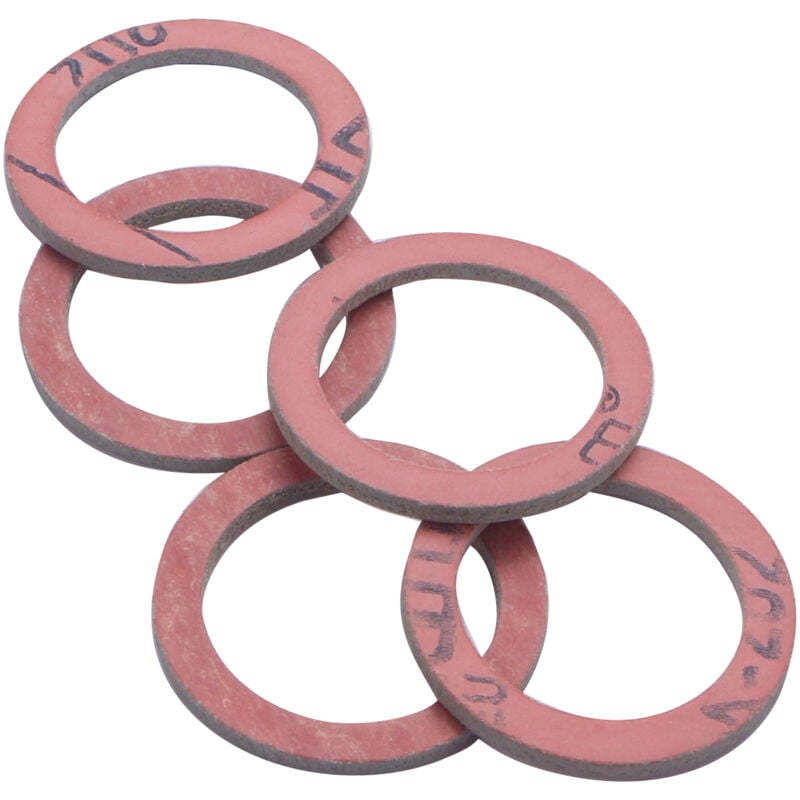 foto del prodotto noyon thiebault guarnizione in fibra interna per olio carburante aria, colore rosa, 22x30x2 per raccordo 26x34, 5 pezzi