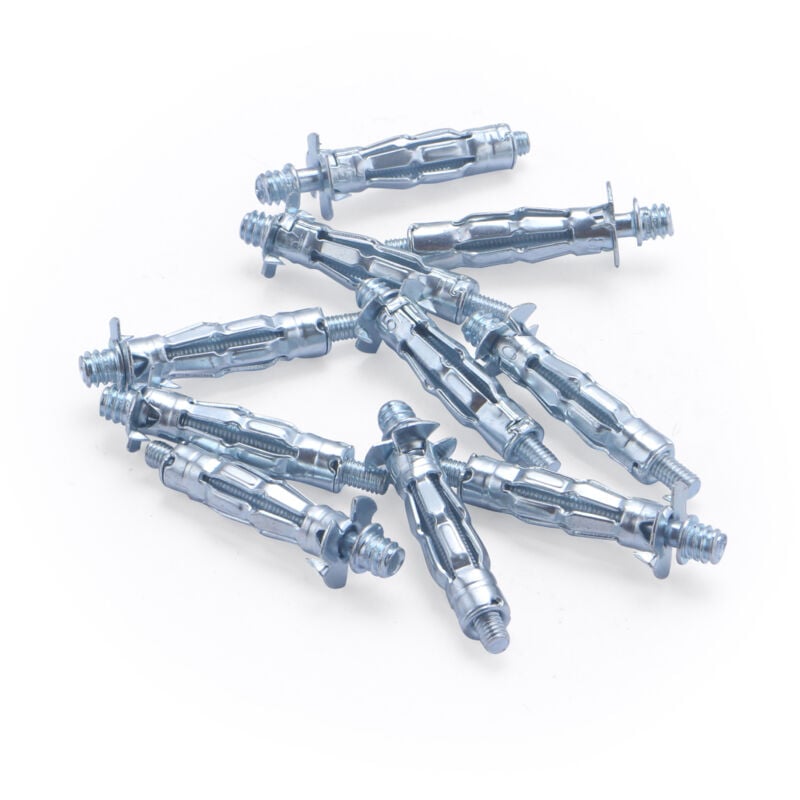 foto del prodotto noyon thiebault - kit con tassello metallico per parete cava, 5 mm, lunghezza 36 mm e linguetta di fissaggio m7x150, 10 pezzi