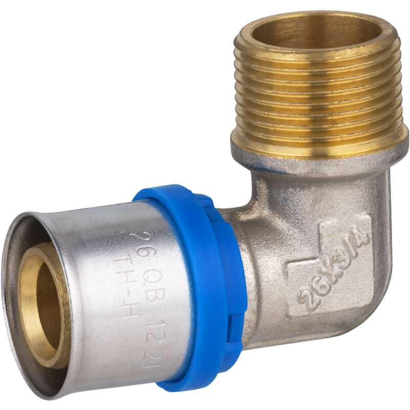 foto del prodotto noyon thiebault multistrato a pressare raccordo a gomito multiprofilo maschio m20x27 26