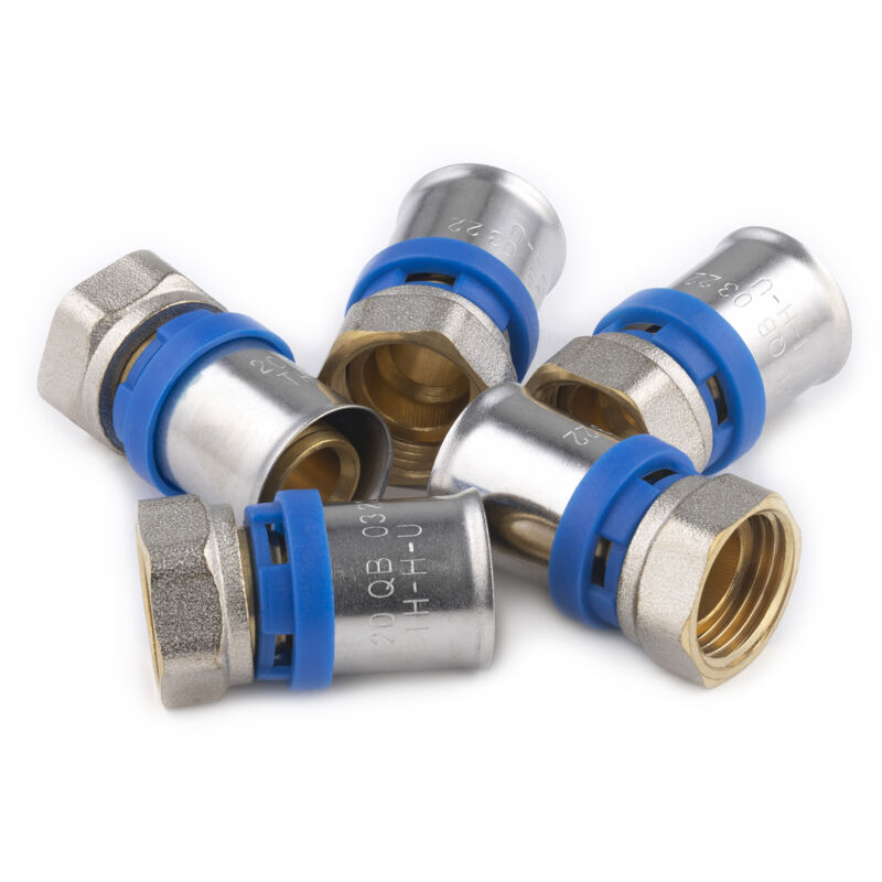 foto del prodotto noyon thiebault multistrato a pressare raccordo multiprofilo femmina f15x21 20 sacchetto con 5 raccordi