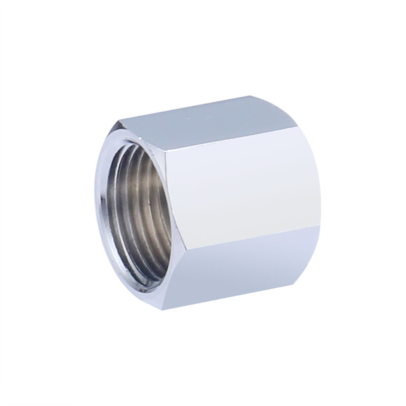 foto del prodotto noyon thiebault nipplo doppio femmina, uguale, con battuta di arresto, cromato, f12x17