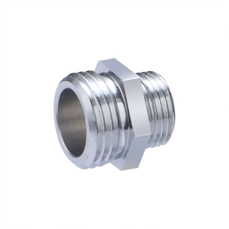 foto del prodotto noyon thiebault nipplo doppio maschio, ridotto, cromato, m15x21 m12x17