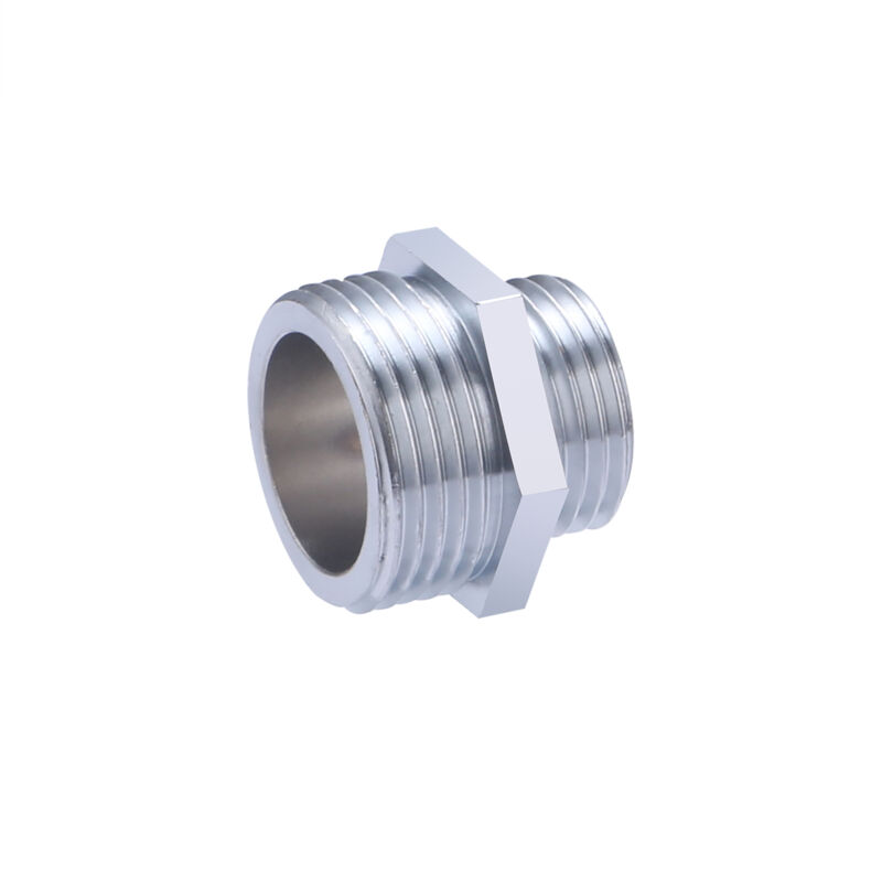 foto del prodotto noyon thiebault nipplo doppio maschio, ridotto, cromato, m20x27 m15x21