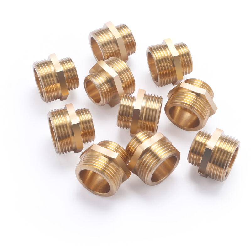 foto del prodotto noyon thiebault nipplo doppio maschio, ridotto, m20x27 m15x21, 10 pezzi
