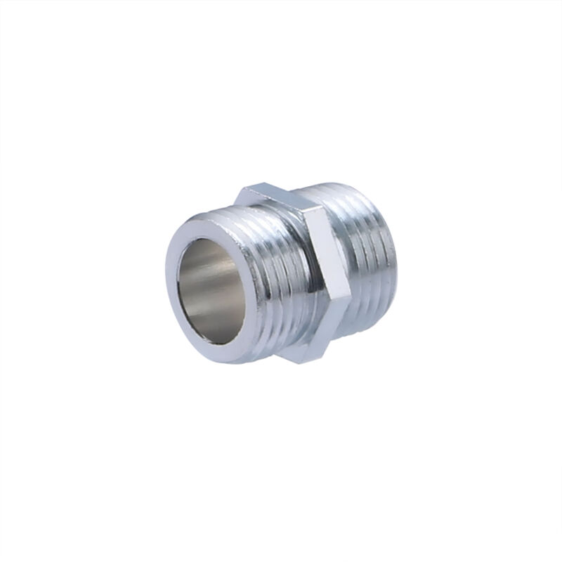 foto del prodotto noyon thiebault nipplo doppio maschio, uguale, cromato, m12x17
