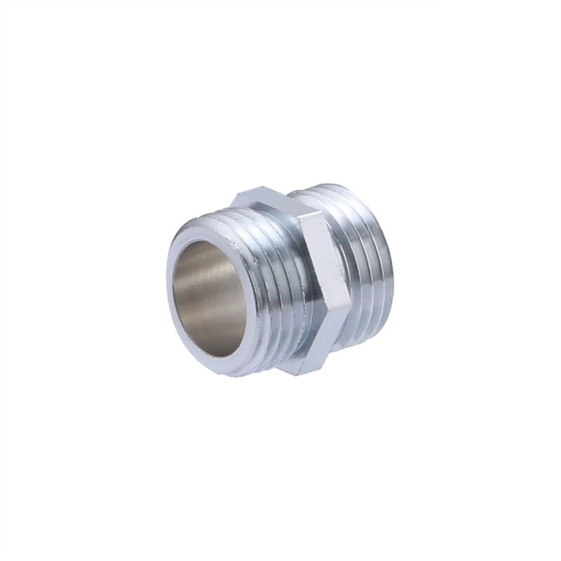 foto del prodotto noyon thiebault nipplo doppio maschio, uguale, cromato, m15x21