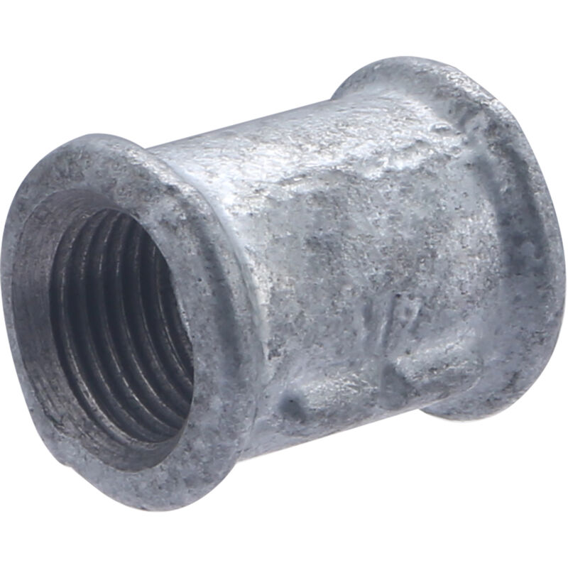 foto del prodotto noyon thiebault nipplo galvanizzato, doppio femmina uguale filettatura sinistra f15x21