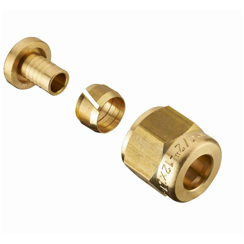 foto del prodotto noyon thiebault raccordo a compressione diritto per tubo per 16 mm dado libero avvitato femmina f1 2 15x21 confezione 10 pezzi 3288 1516s10