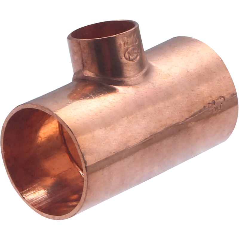 foto del prodotto noyon thiebault - raccordo a t in rame a saldare, femmina, ridotto, 28-16-28