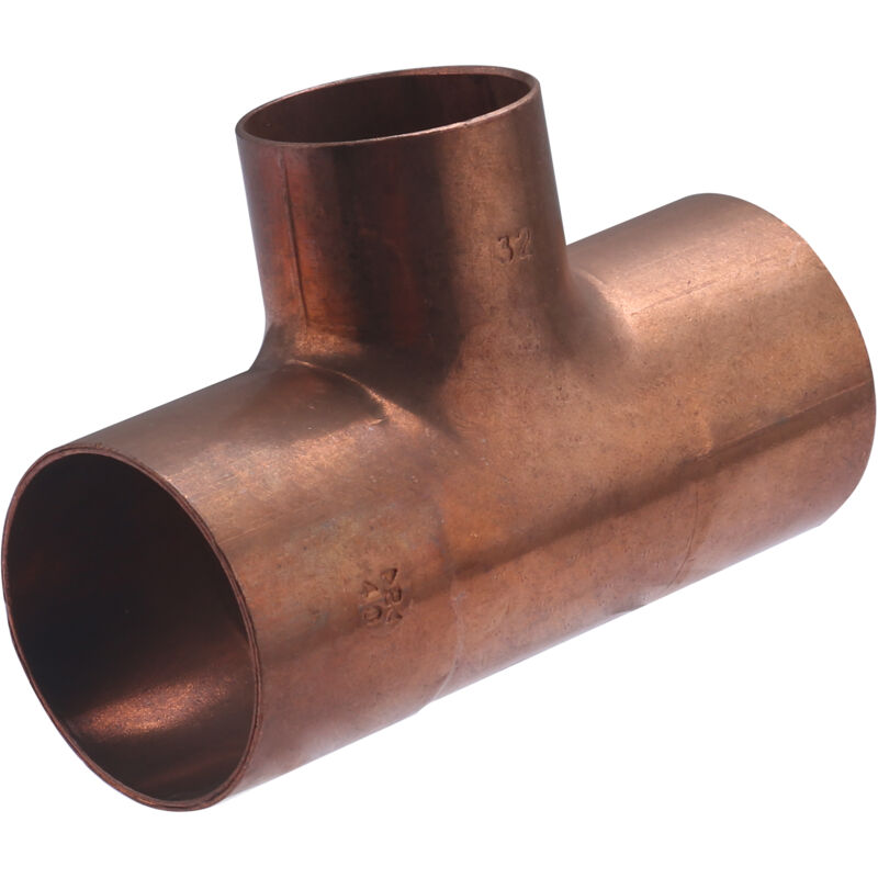 foto del prodotto noyon thiebault - raccordo a t in rame a saldare, femmina, ridotto, 40-32-40