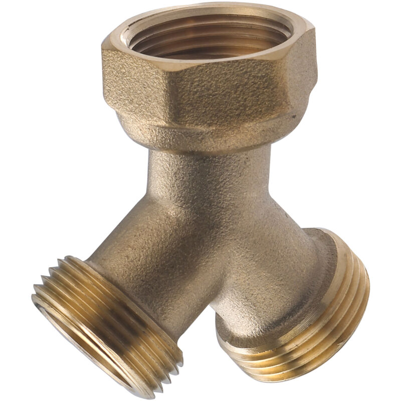 foto del prodotto noyon thiebault raccordo a y in ottone femmina g 3 4 con dado mobile doppio maschio 3 4