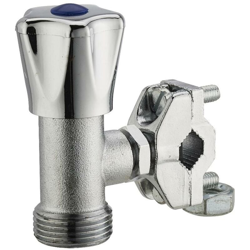 foto del prodotto noyon thiebault rubinetto per lavatrice autoperforante con valvola tubo 10 mm a 16 mm uscita maschio m3 4 20x27 1807s c1