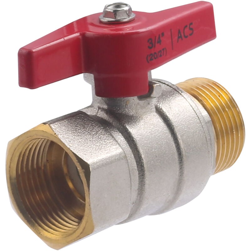 foto del prodotto noyon thiebault - valvola a sfera 1 4 di giro maschio-femmina con maniglia a farfalla mf3 4' 20x27 1202-i20l1