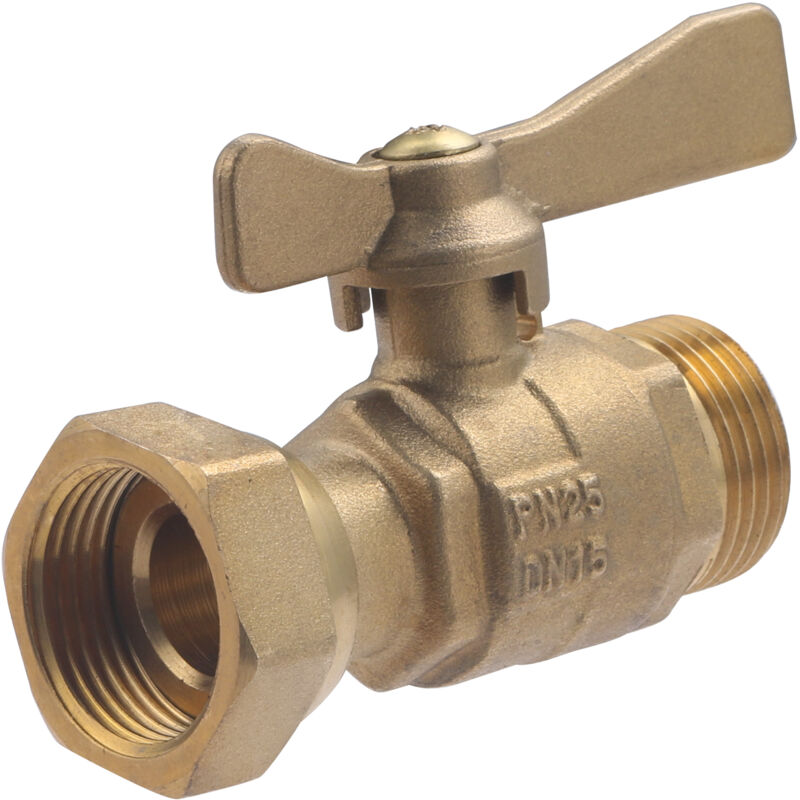 foto del prodotto noyon thiebault valvola a sfera maschio femmina con dado libero m20x27 f20x27