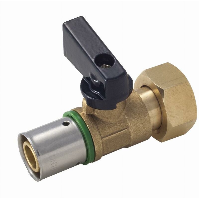 foto del prodotto noyon thiebault valvola mini 1 4 di giro da crimpare profilo th su tubo per 12 mm da avvitare dado libero femmina f1 2 15x21 anello di