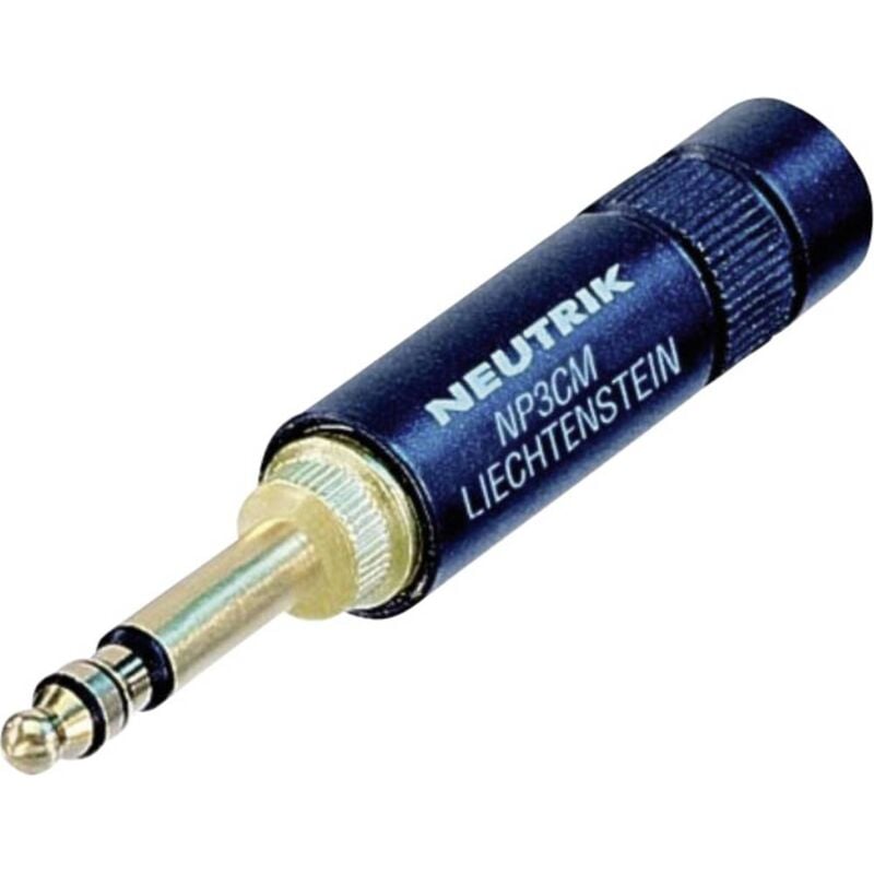 foto del prodotto np3cm b,stereo jack 5.23 mm spina dritta numero poli num 3 stereo nero 1 pz. neutrik