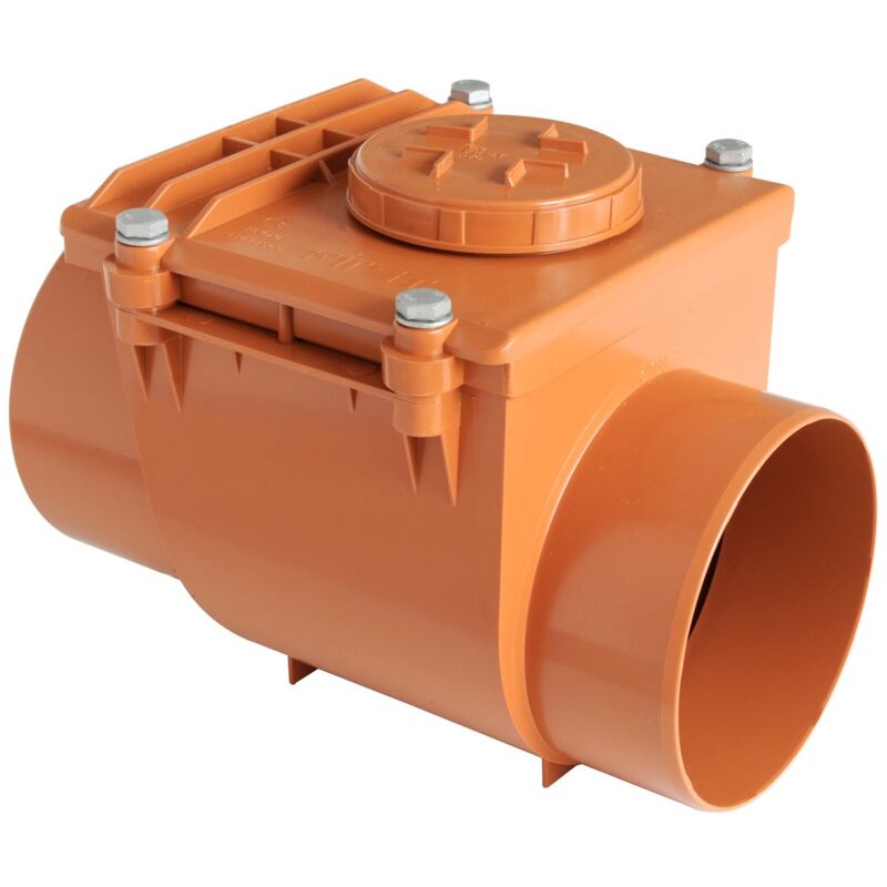 foto del prodotto nrc160a valvola antiritorno in pvc ad incollaggio, rosso, 160 mm first plast