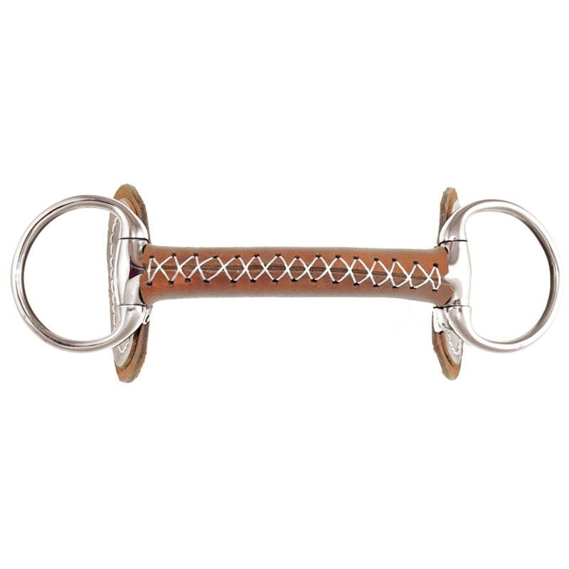 foto del prodotto nsc filetto ad oliva intero in inox ricoperta in cuoio spessore 21 mm 12,5 cm