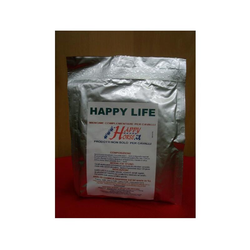 foto del prodotto nsc happy life mangime complementare per cavalli in presenza di forme endoparassitarie polvere 100 g