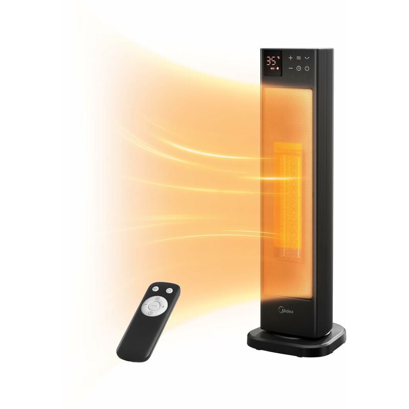 foto del prodotto nth20 22er stufetta elettrica a basso consumo con termoventilatore, 2000w, tecnologia ceramica silenzioso, timer 24h, modalit eco, 2 livelli di