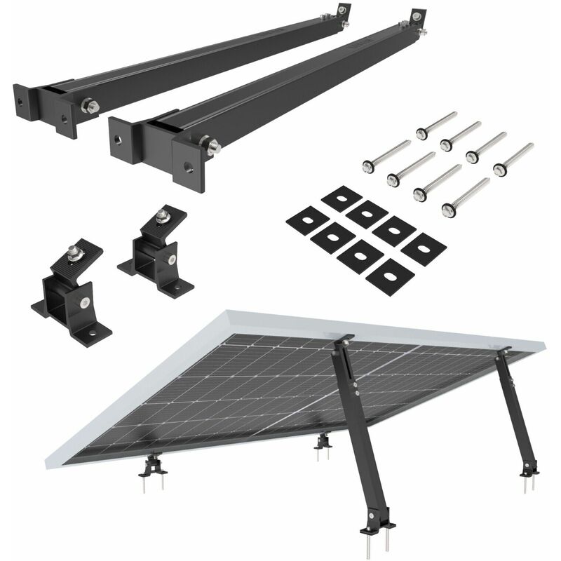 foto del prodotto nuasol elevazione montaggio modulo solare balcone centrale elettrica tetto piano