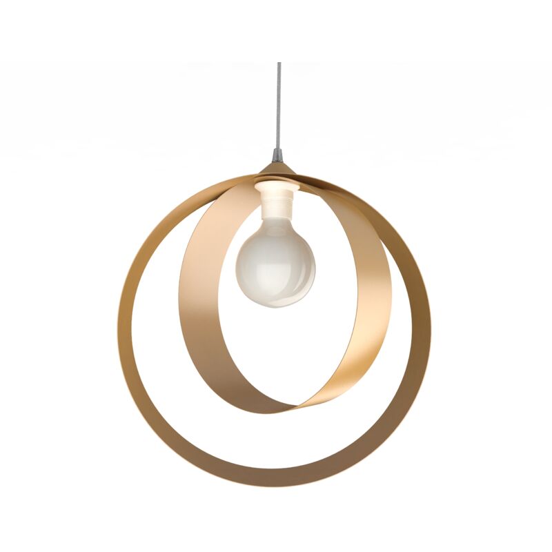 foto del prodotto nucleo sospensione, 1x e27, max 42w, metallo, anodic gold, d.40cm lumicom