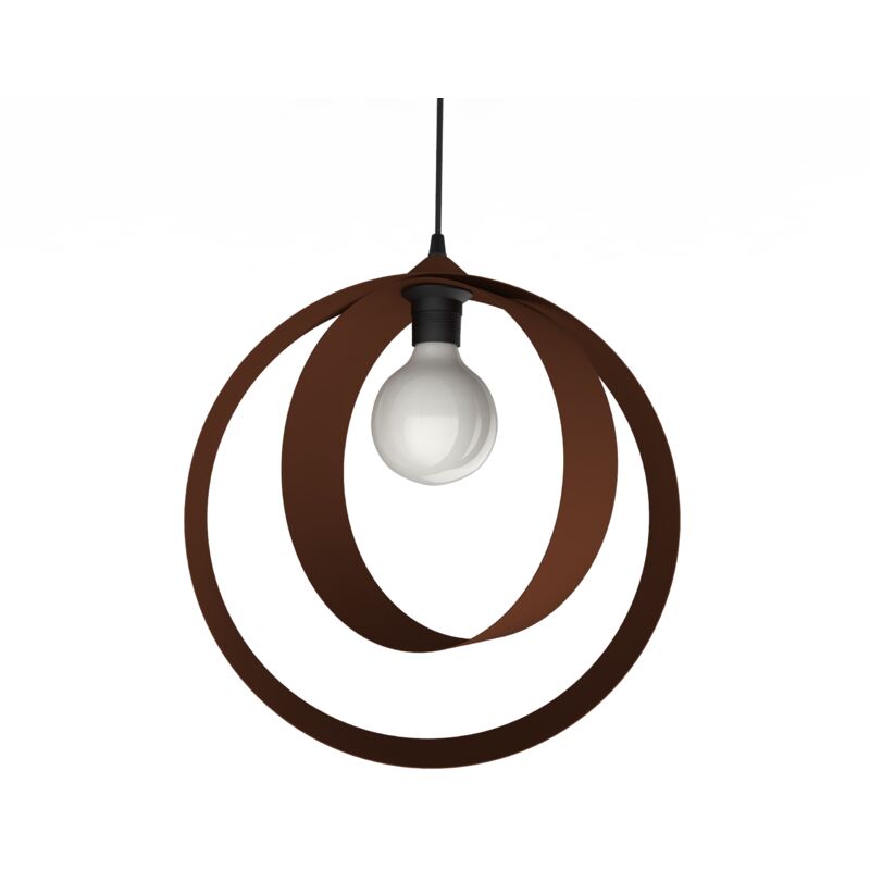 foto del prodotto nucleo sospensione, 1x e27, max 42w, metallo, marrone corten, d.40cm lumicom