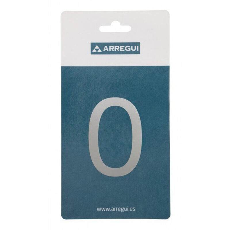 foto del prodotto numeri civici lettere esterno in rilievo targhette acciaio inox moderno adesivi - numero 6